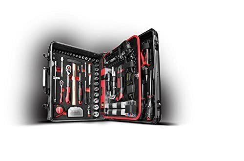 Gedore Red R46007138 ALLROUND Valigetta Attrezzi 138 Pezzi in Acciaio al Cromo-Vanadio con Valigia in Alluminio colore Rosso
