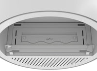 Camino a Bioetanolo da Parete Ø72,4x30 cm Incyrcle Slim Wall Bianco