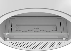 Camino a Bioetanolo da Parete Ø72,4x30 cm Incyrcle Slim Wall Bianco