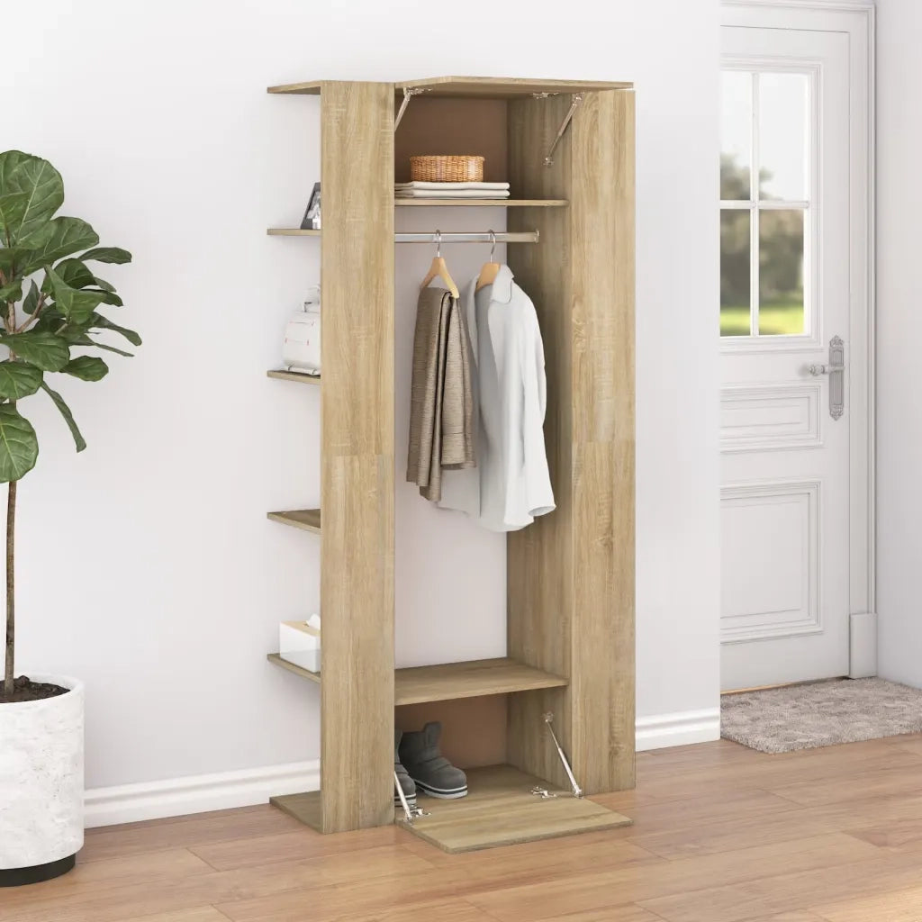 Mobili da Corridoio 2 pz Rovere Sonoma in Legno Multistrato 3082038