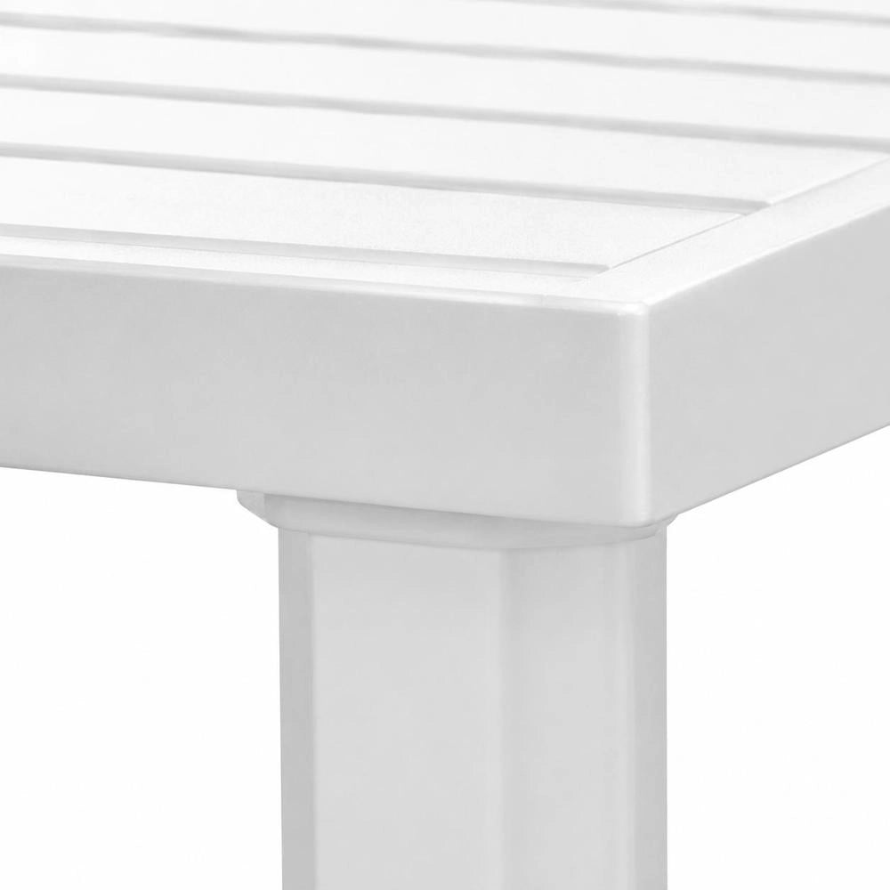Garden Table, White, 80x75x72 Cm, Plastic