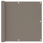 Schermo per balcone schermo per la privacy 90 x 400 cm tessuto Oxford color tortora 02_0010391