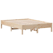 Letto matrimoniale | Letto per adulti | Letto senza Materasso 140x190 cm in Legno Massello di Pino