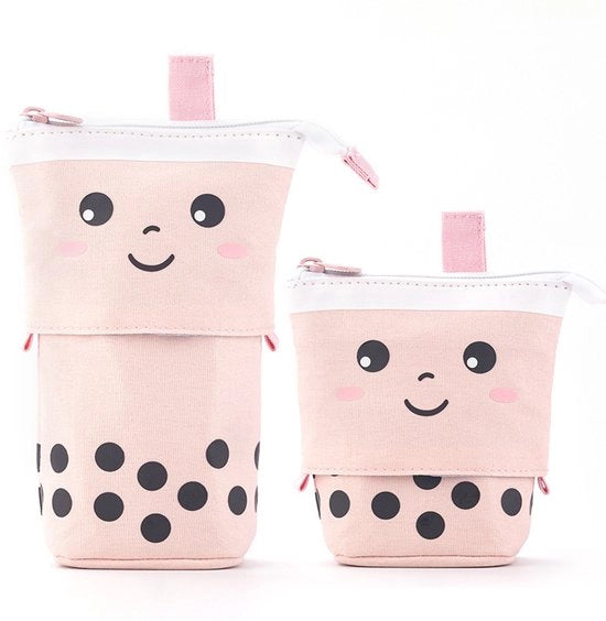 Etui multifunzione con chiusura a cerniera, etui espandibile, 2-in-1, per bambine, etui shaker per ragazze adolescenti, etui per studentesse, regalo adatto per bambine di 7, 8, 9, 10, 11 e 12 anni (rosa).