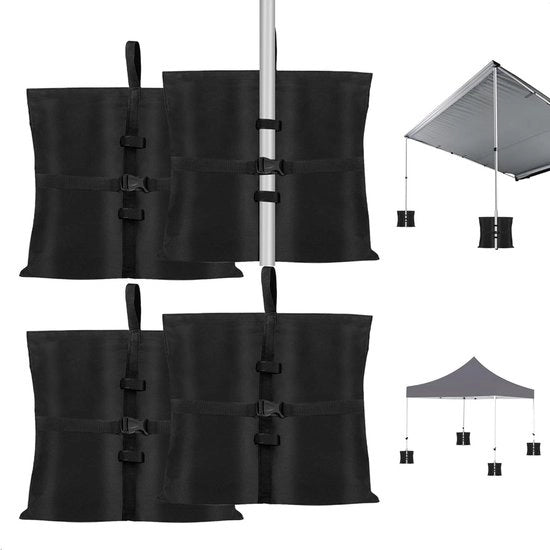 Set di pesi per tende da giardino e ombrelli da 4 sacchi 600D Oxford - Sacchetto per applicazione di pesi 40 x 47 cm - Sacchetto per pesi per tende da giardino e ombrelli.