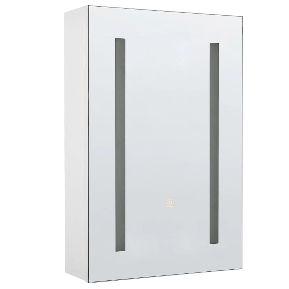 Moderno Armadietto a Muro da Bagno Nero a Specchio 88 x 40 x 35 cm
