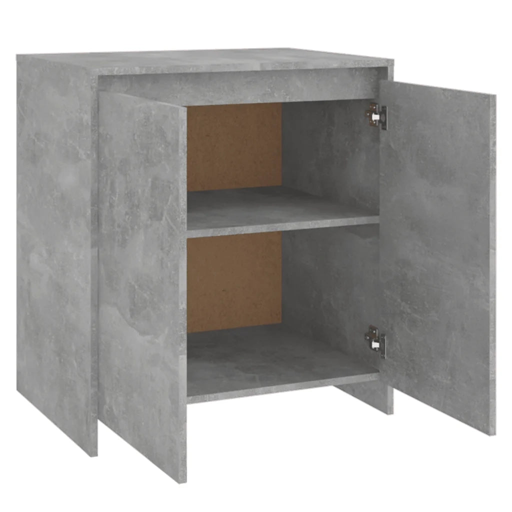 Credenza | Madia | Buffet da pranzo | Armadio da pranzo Grigio Cemento 70x41x75 cm in Legno Multistrato
