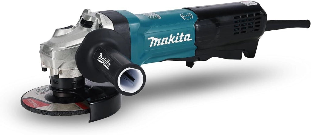 Makita GA5093X01 Smerigliatrice angolare 125 mm 1900 W Velocita' Regolabile 2800-11500 rpm Sistema SJS II Soft Start colore Nero