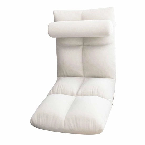 Sedia per pavimento pieghevole - Divano lounge con 5 posizioni - Schienale morbido - Struttura metallica robusta - Utilizzo multifunzionale - Stoccaggio facile