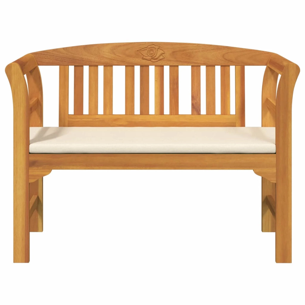 Panchina Rosa con cuscino Bianco Crema 114 x 46 x 82,5 cm