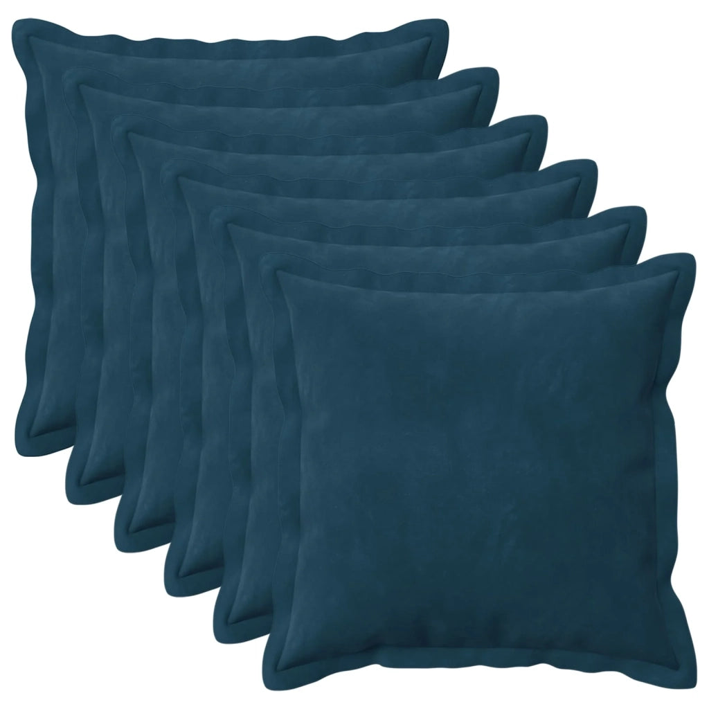 Cuscino con cuscino HOUTEN 6 pz Blu Velluto 931846