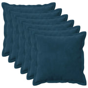 Cuscino con cuscino HOUTEN 6 pz Blu Velluto 931846
