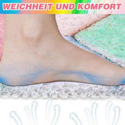 Mat di drenaggio anti-slip con luffa in PVC per docce e vasche da bagno con fori di drenaggio