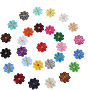 28 Stuks Patches Meerkleurig con Fiori e Cammelli per Abbigliamento, Jeans e Giacche, Facili da Utilizzare per Progetti Fai da Te (4 x 4 cm)