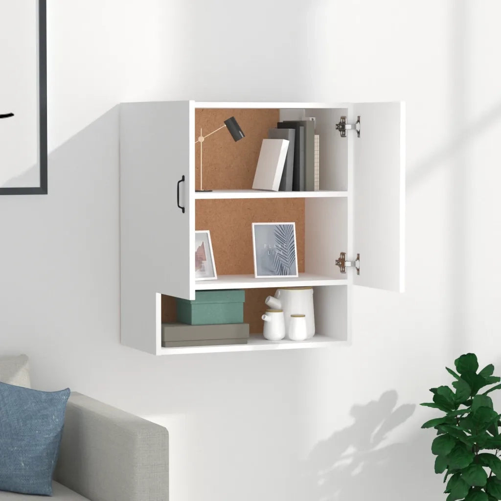 Armadietto a Muro | Mobile a Parete Bianco 60x31x70 cm in Legno Multistrato