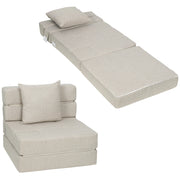 Poltrona letto convertibile ¨C Zephmum ¨C Tessuto beige