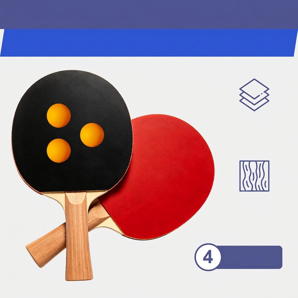 Tavolo da Ping Pong Pieghevole 182×91×76;2 cm 6 FT con Rete; 2 Racchette e 3 Palline; Portatile Blu