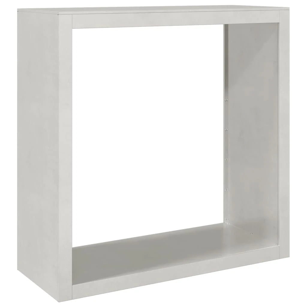 Portalegna 100 x 40 x 100 cm in acciaio inox marrone 02_0043690