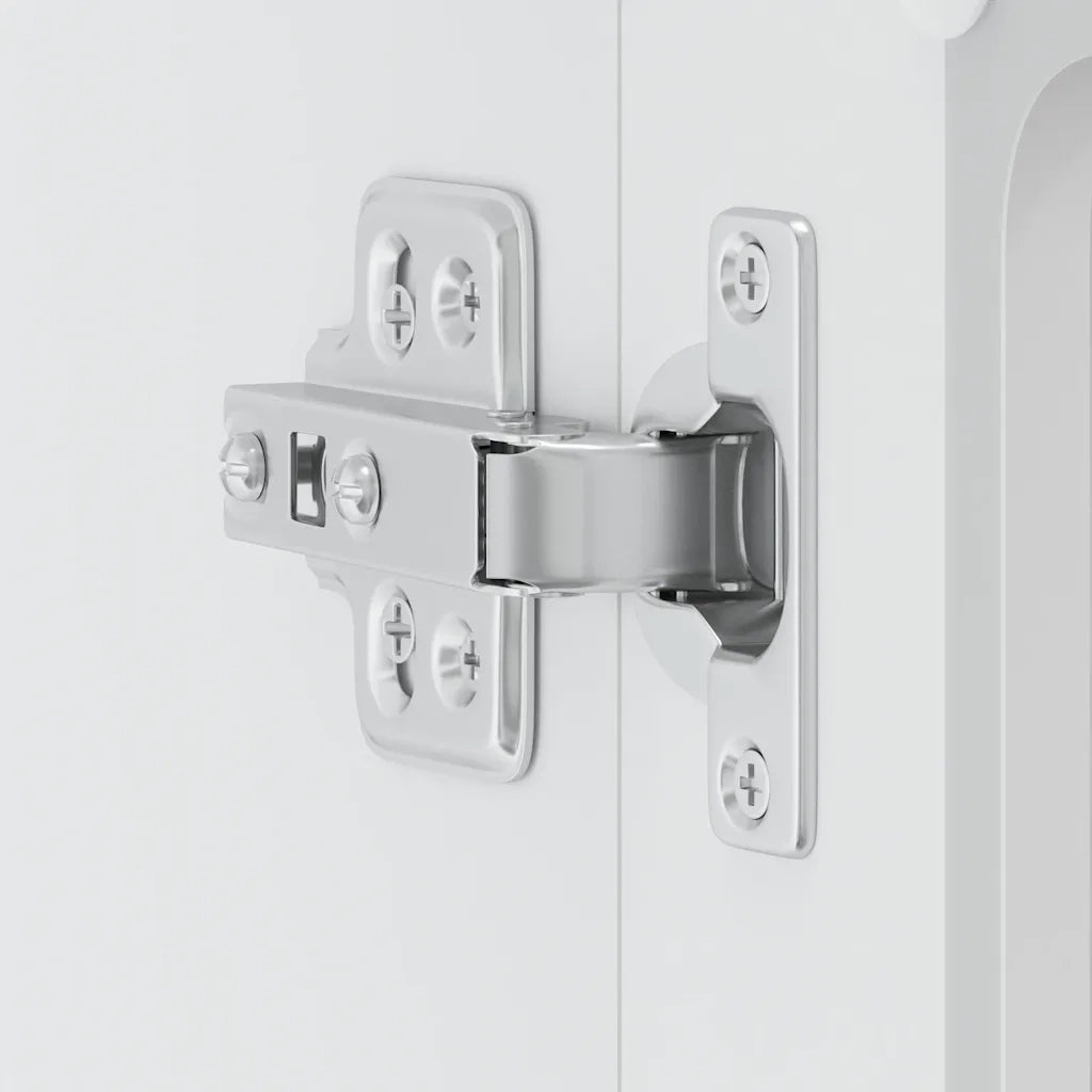 Pensile da Cucina con Porta in Vetro Lucca Bianco Truciolato 853907