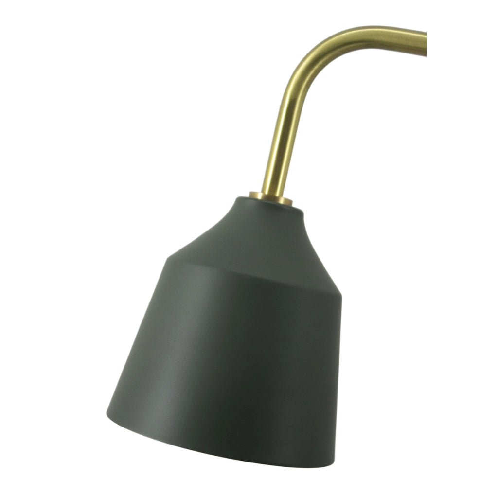 Lampada da tavolo Carisa in metallo verde militare