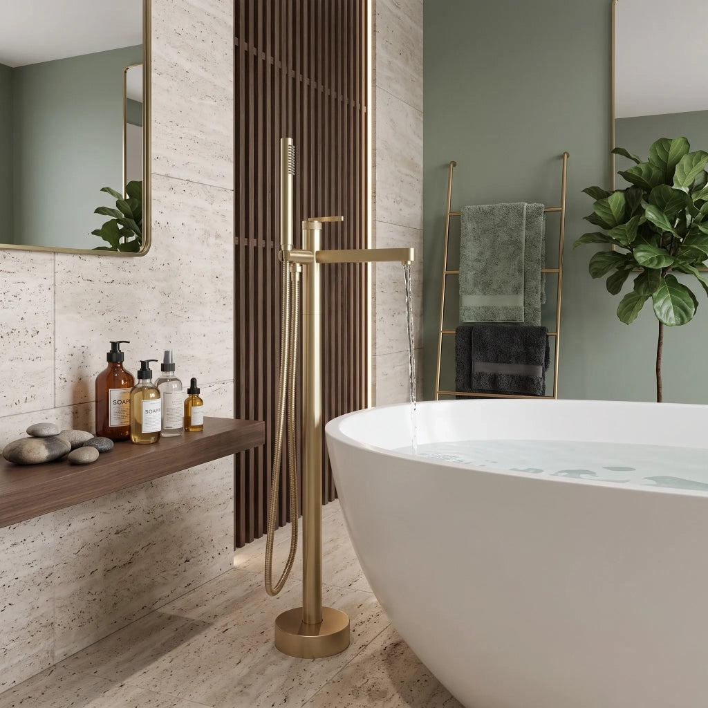 Rubinetto Indipendente Rea Grace Brush Gold
