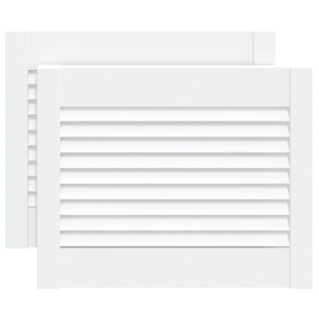 Ante a Lamelle 2 pz Bianche 39,5x49,4 cm in Legno di Pino CFW2476619