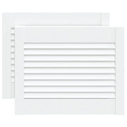Ante a Lamelle 2 pz Bianche 39,5x49,4 cm in Legno di Pino CFW2476619