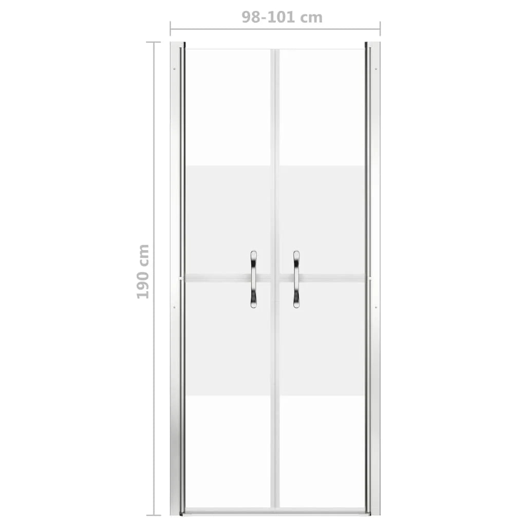 Porta doccia per bagno WC cabina doccia interno casa ESG 101x190 cm semi-satinato 02_0001997