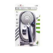 Trade Shop - Set Soffione Doccia Doccetta Multigetto Bagno Staffa Tubo Flessibile 1,5mt 98080 -