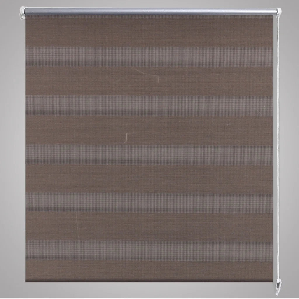 Tenda a rullo marrone vagliante 50 x 100 cm tenda per finestra privacy tapparella 4102083