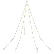 Albero di Natale | Decorazioni natalizie LED con picchetti per il terreno 182 cm