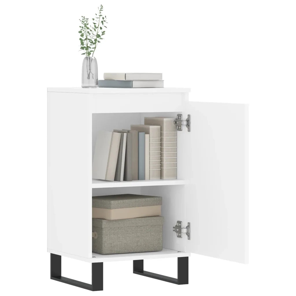 Credenza | Madia | Buffet da pranzo | Armadio da pranzo Bianca 40x35x70 cm in Legno Multistrato