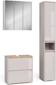 Set di mobili da bagno Majest, Antracite/Artisan, 3 parti