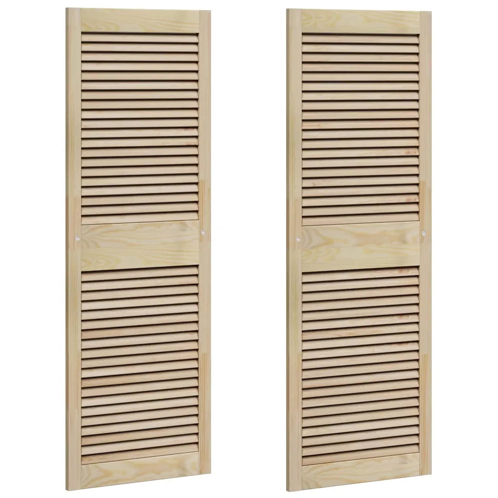 Porta per Armadio 2 pcs Naturale 49,5 x 2,1 x 140,5 cm 42019263