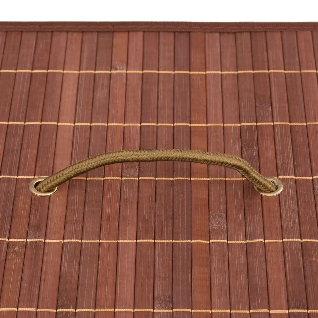 Scatole Portaoggetti 4 pz in Bambù Marroni 320768