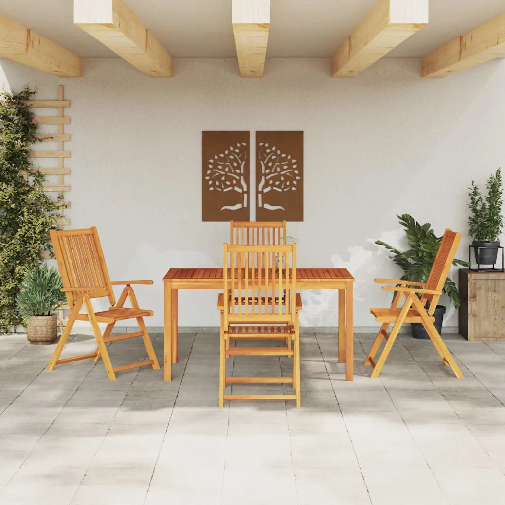 Set da Pranzo per Giardino 5 pcs Marrone