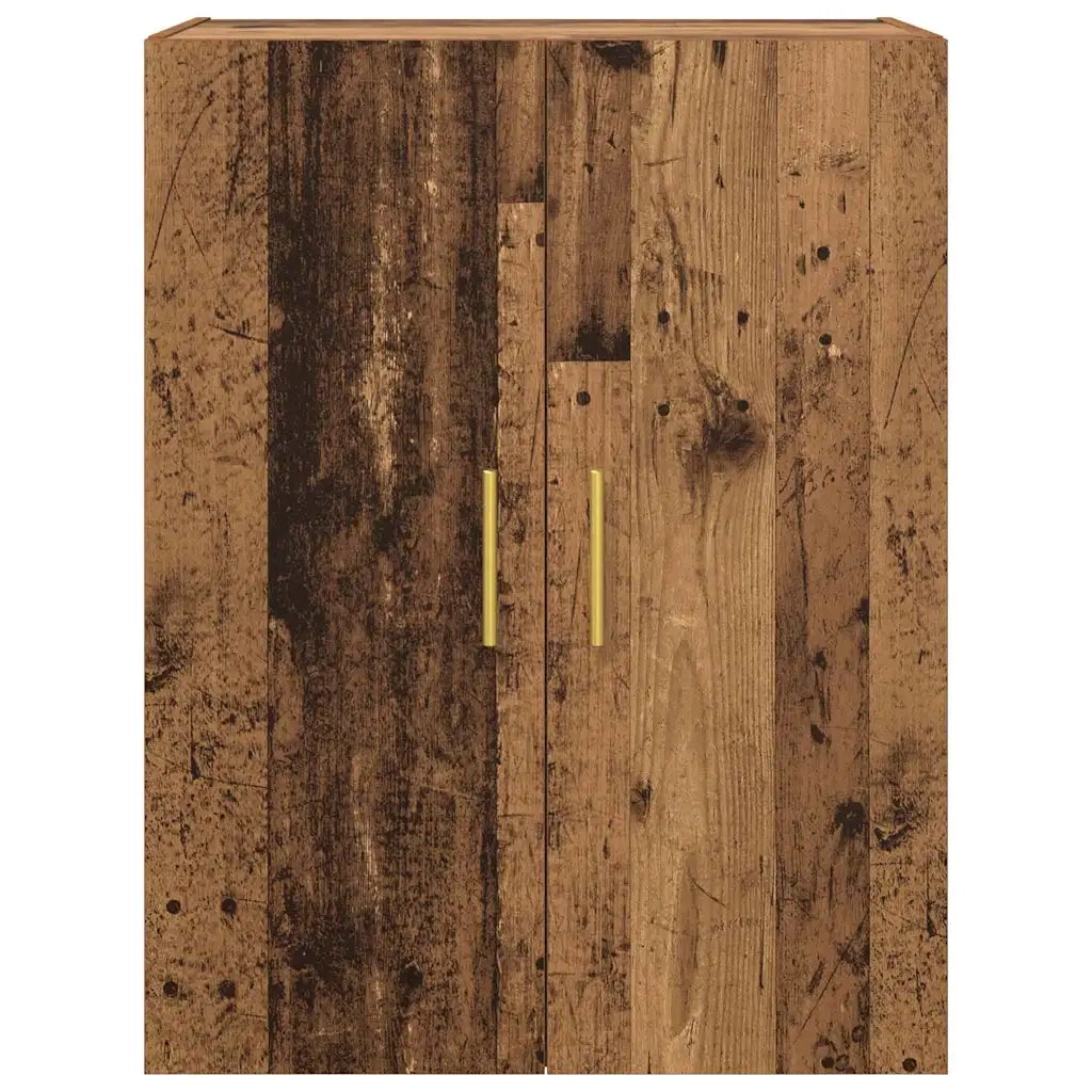 Mobiletto a muro 2 pcs Legno vecchio 69,5 x 34 x 90 cm