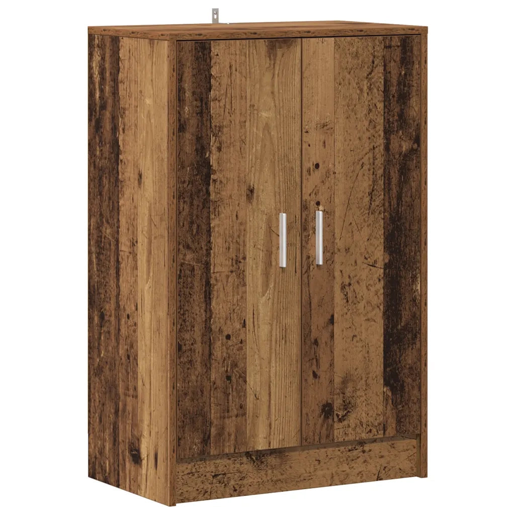 Scarpiera Legno Antico 60x35x92 cm in Legno Multistrato