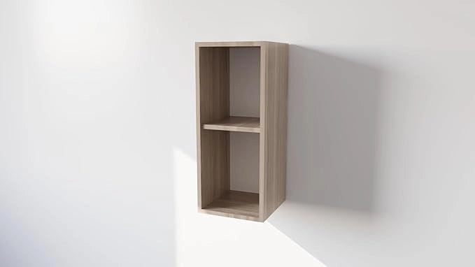 Pensile Cucina in Legno Nobilitato Olmo Alto con 1 Anta, Pensile Componibile Moderno Made in Italy (H60XL30XP32cm)