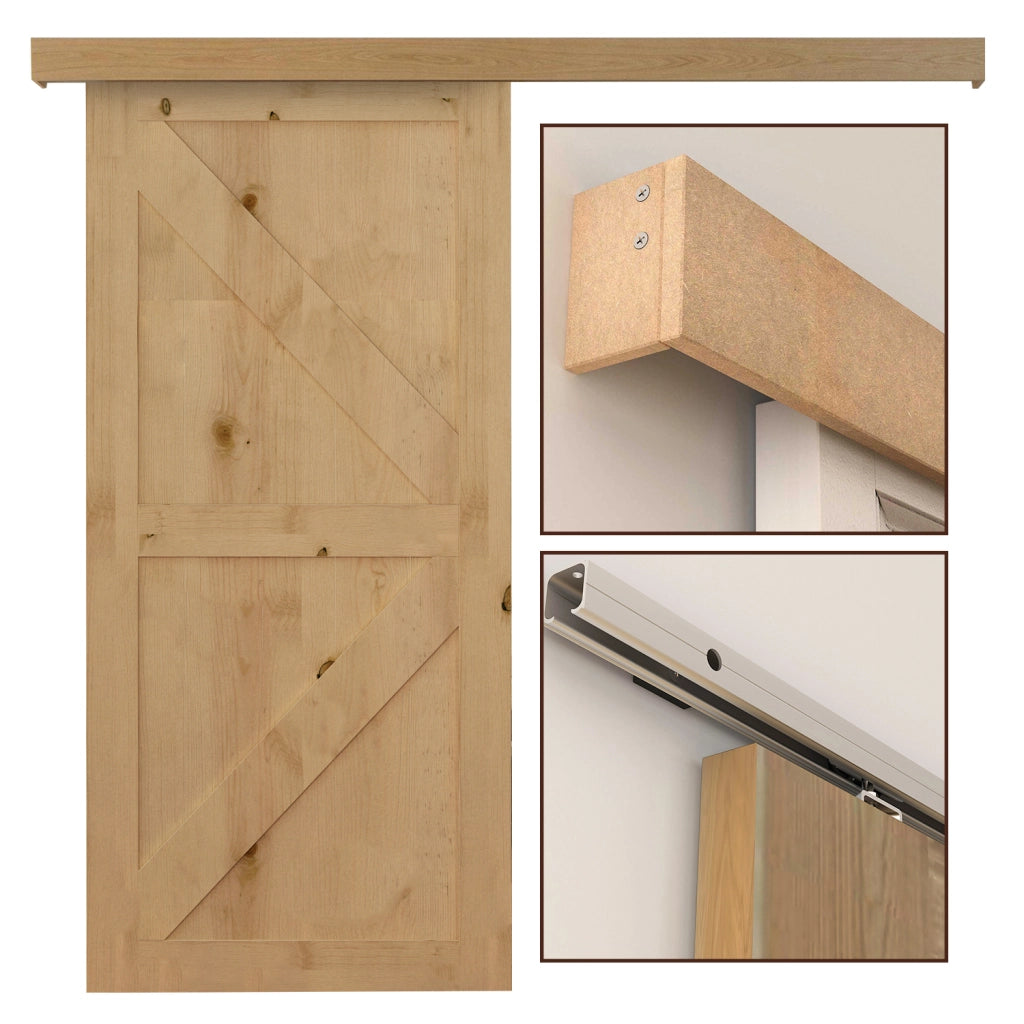 Kit Porte Scorrevoli in Legno ¨C zephmum ¨C Quercia 200x3,05 cm