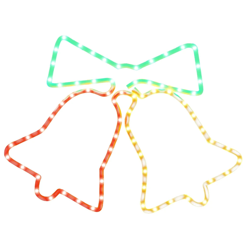 Figura Natalizia di Campane con 72 LED 50x56 cm cod mxl 41508