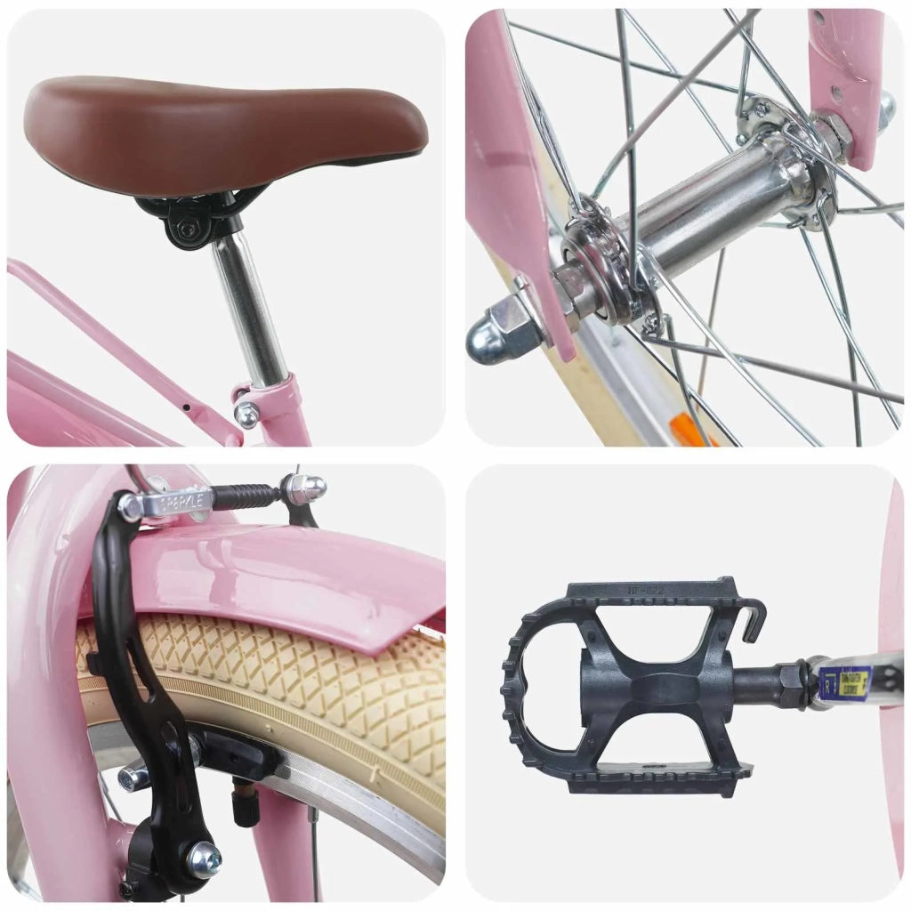 Bicicletta per Bambini | Bici per bambini 24 Pollici per 8-12 anni Rosa chiaro