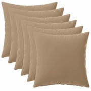 Federa 6 pz HEERLEN Tortora 45 x 45 cm Poliestere 910535
