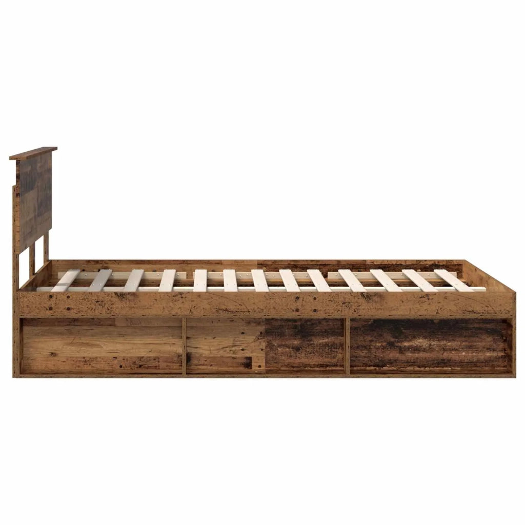Struttura del letto Legno vecchio 120 x 190 cm Pino massello 3410634