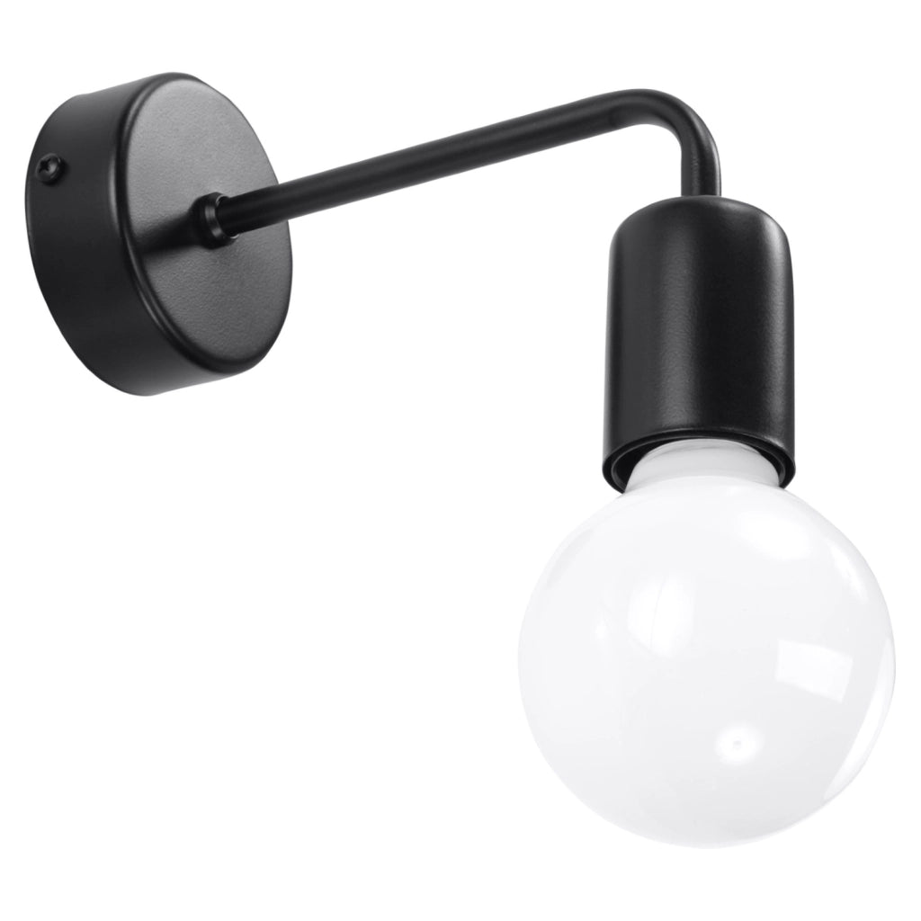 Applique BASILIK Pure Lume nera E27 1 luce metallo