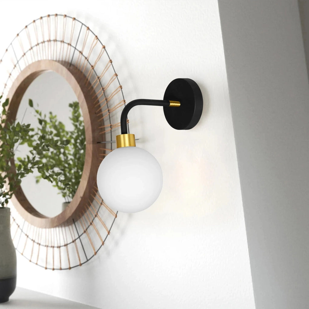 Lampada Da Parete APP1301-1W Black Gold