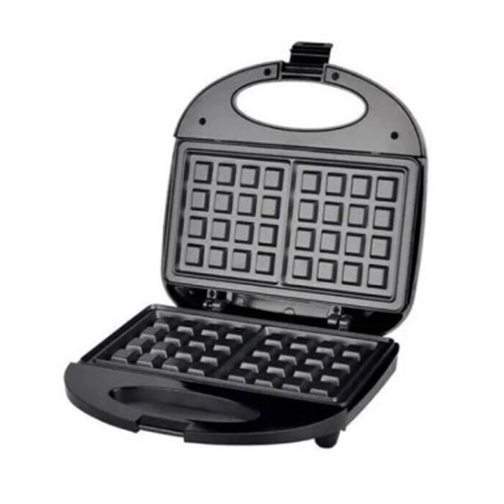 Trade Shop - Piastra Per Waffle Colazione 900w Riscaldamento Rapido Con Piastre Intercambiabili Q-hb22 -
