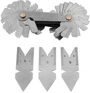 Set di Calibri da 3 - Strumenti di Misura per Viti - Acciaio Inossidabile - Malda 60°/55° - Duraturo - Compattissimo e Leggero - Strumento di Misura
