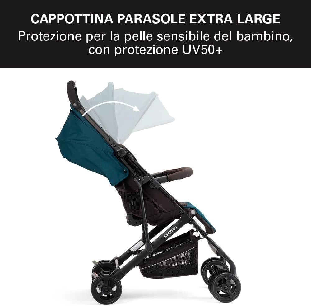 RECARO PASSEGGINO ROSSO EASYLIFE ELITE 2 RECLINABILE RICHIUDIBILE CON RIDUTTORE ROSSO