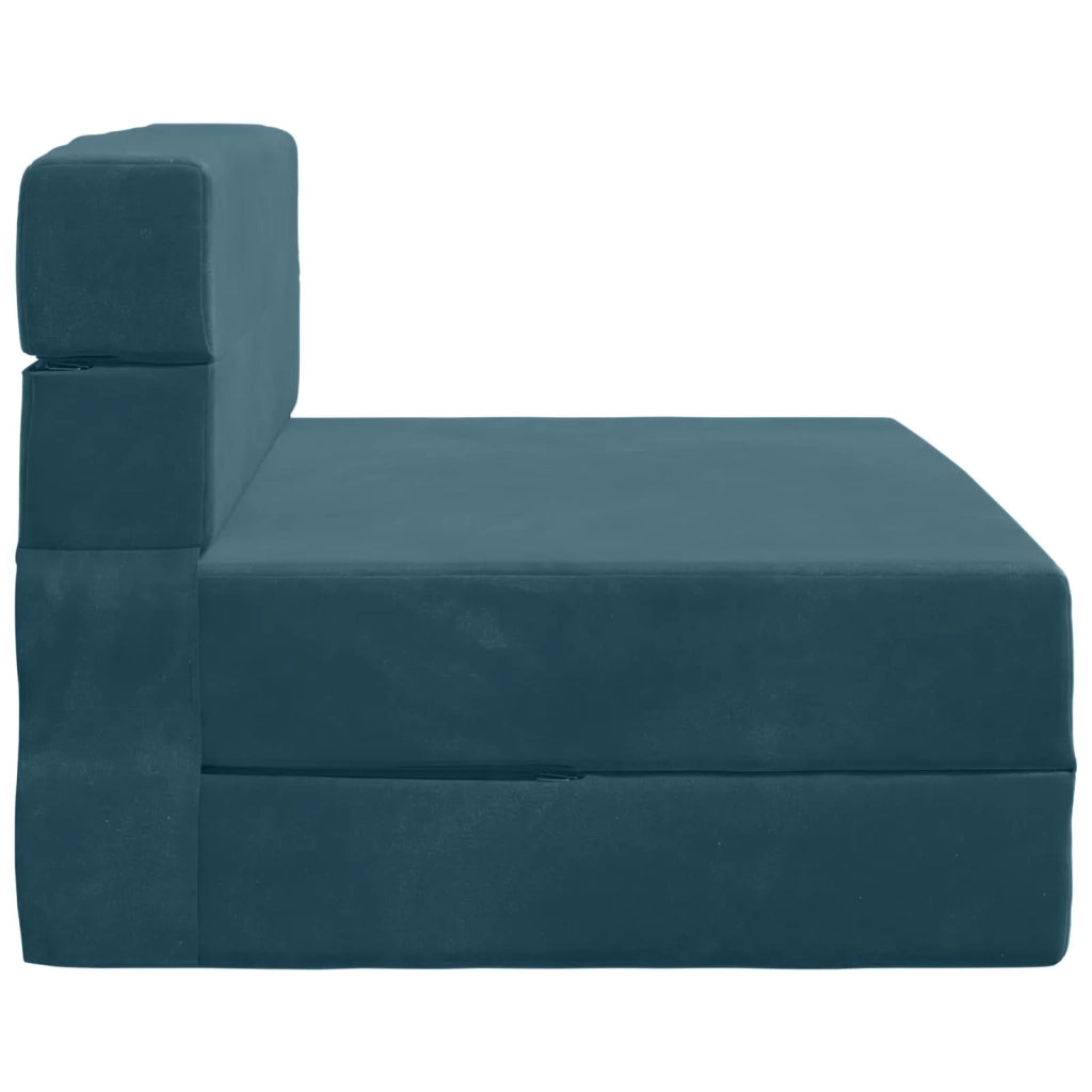 Divano Letto Pieghevole Blu 70 x 72 x 60 cm Tessuto